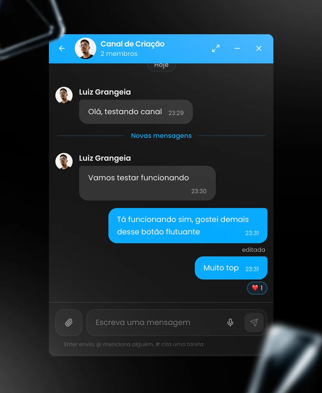 Conversas: o chat da sua equipe dentro do Clareo